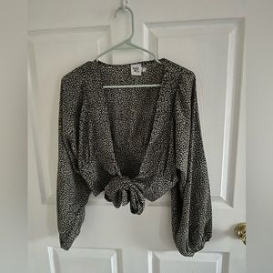 Princess Polly tie long sleeve top